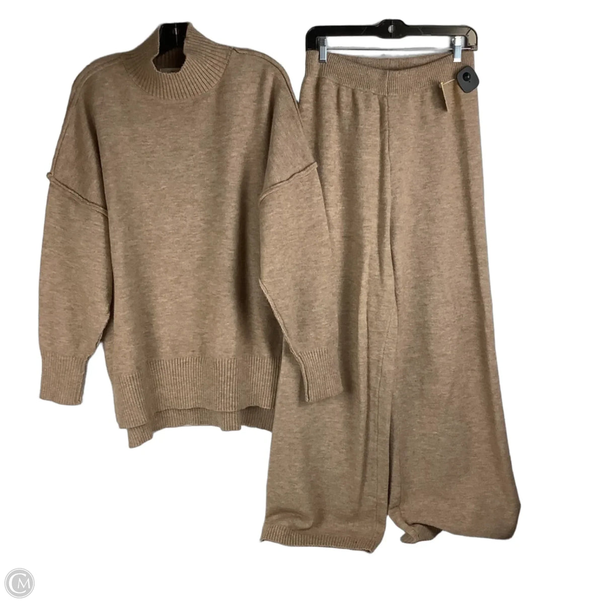 Pants Set 2pc By Commense In Brown, Size: L