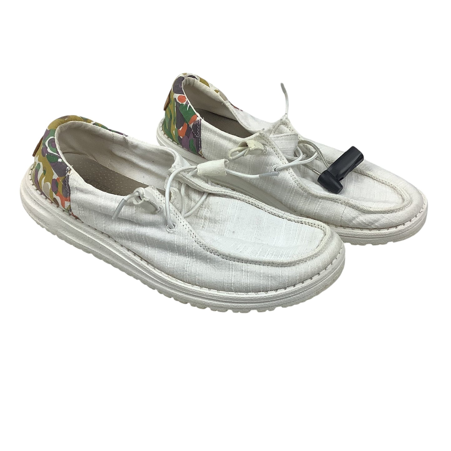 Shoes Flats By Hey Dude In White, Size: 8