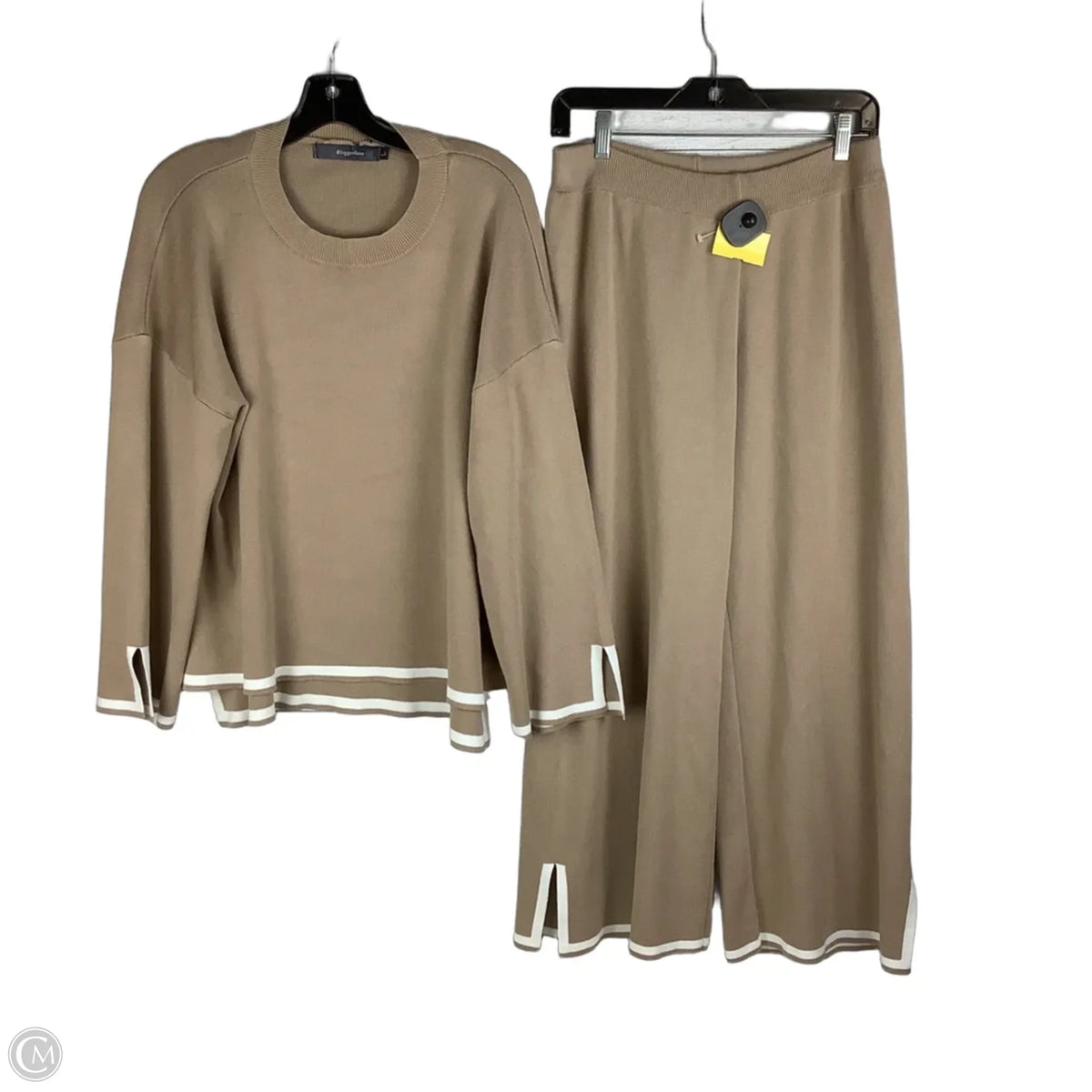 Pants Set 2pc By Cmc In Beige, Size: L
