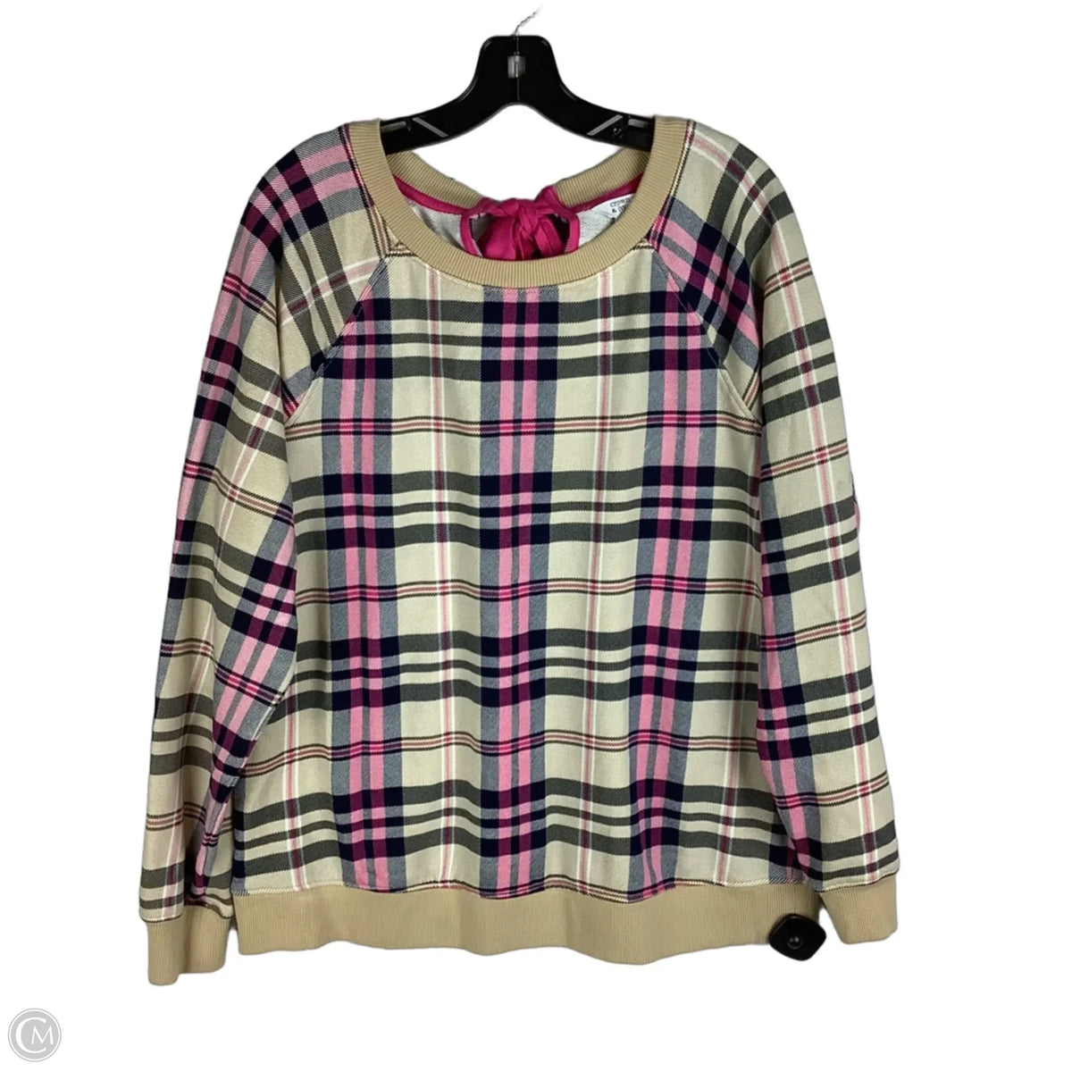 Sweatshirt Collar By Crown And Ivy In Plaid Pattern, Size: Xl