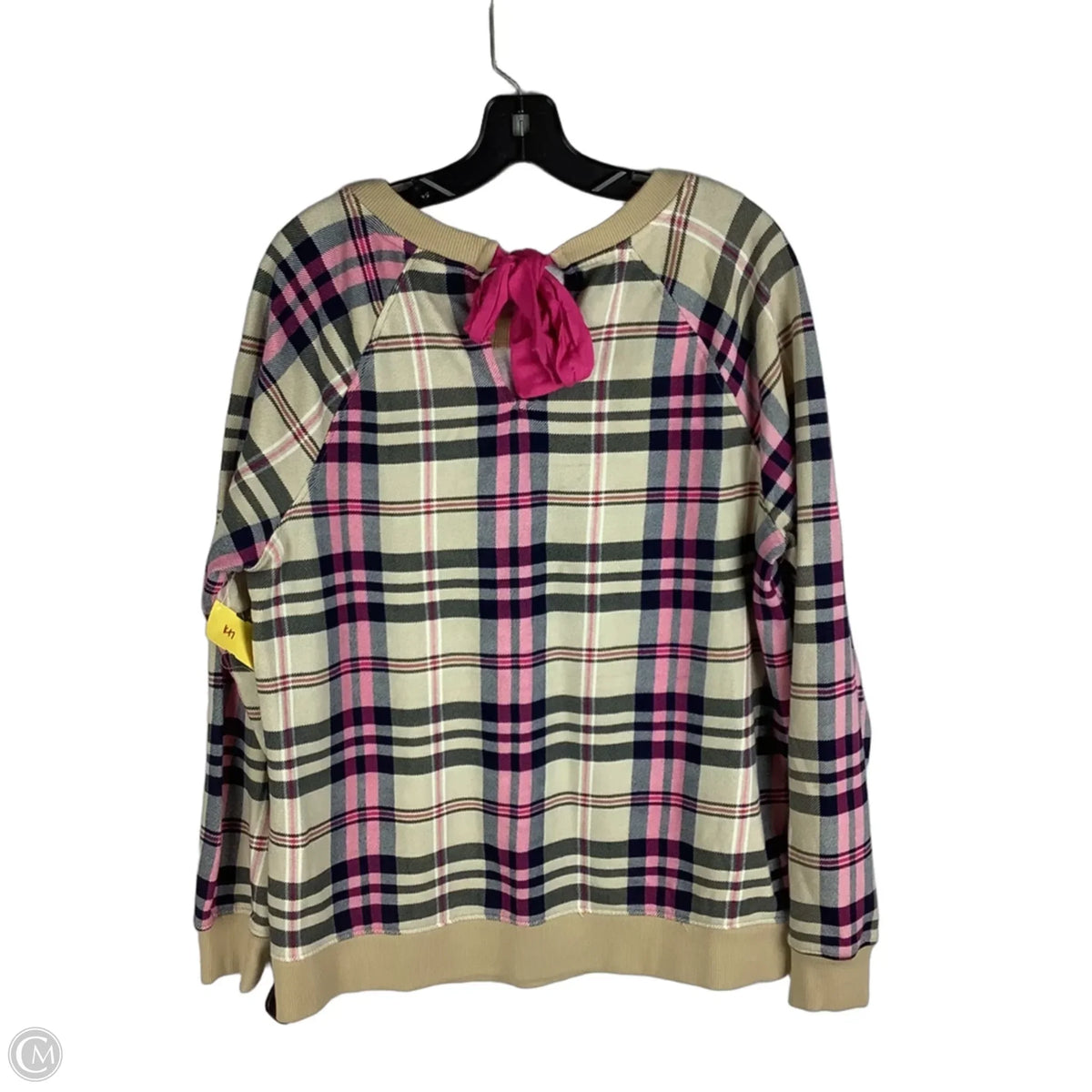 Sweatshirt Collar By Crown And Ivy In Plaid Pattern, Size: Xl
