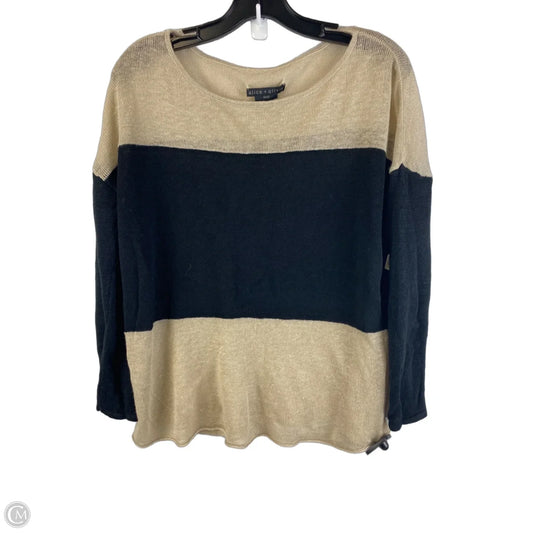 Sweater Designer By Alice + Olivia In Black & Brown