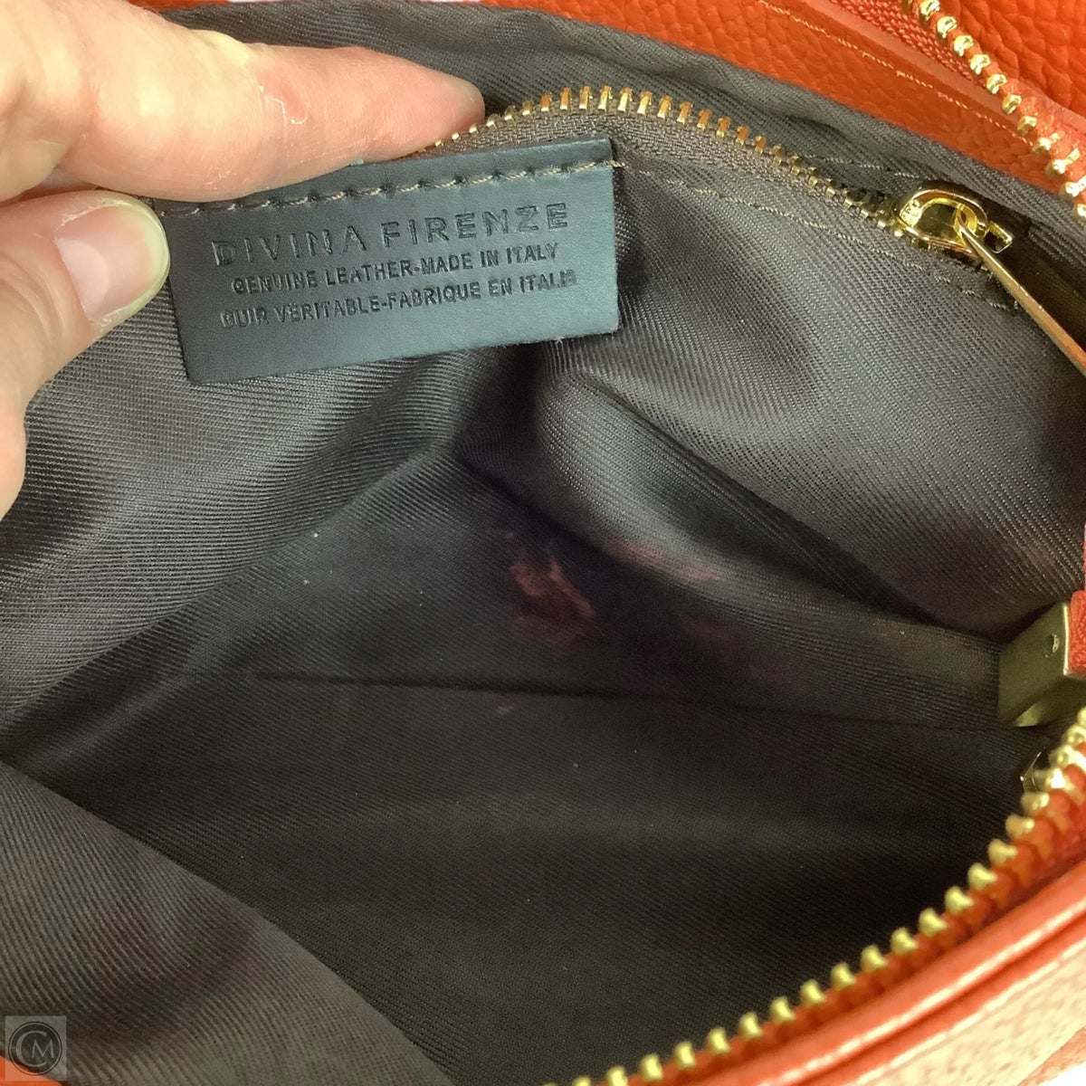 Crossbody Leather By Divina Firenze, Size: Medium