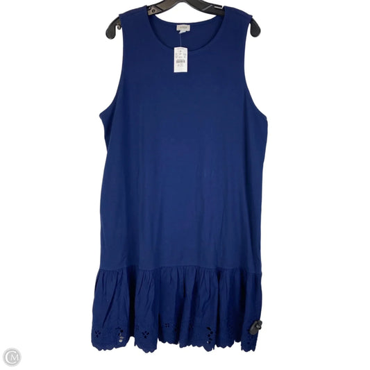 Dress Party Midi By J. Crew In Blue, Size: Xxl