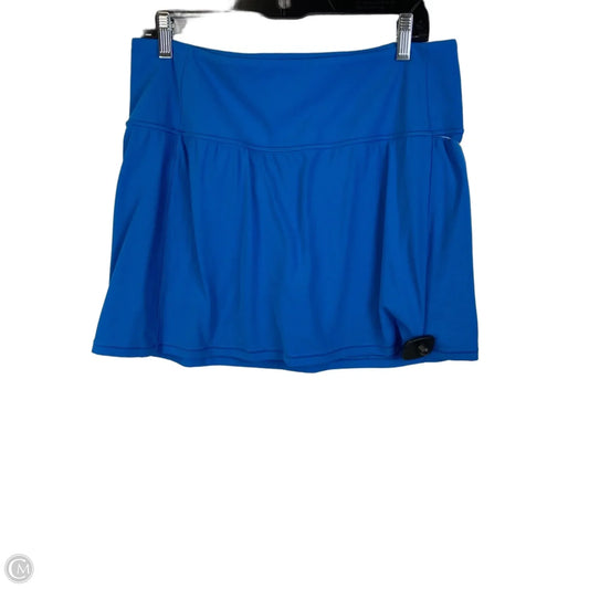 Athletic Skort By Athleta In Blue, Size: L