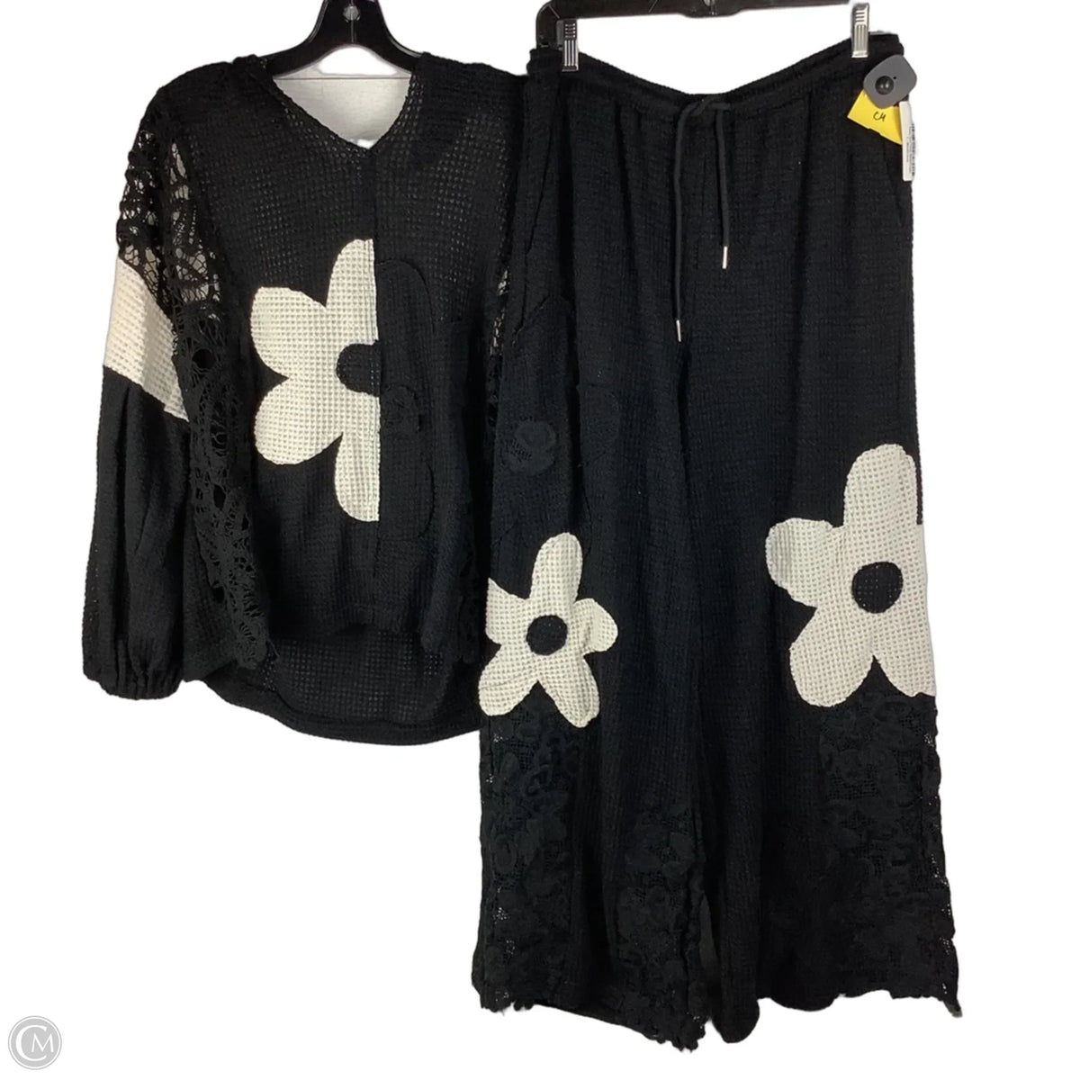 Pants Set 2pc By Davi & Dani In Black, Size: L