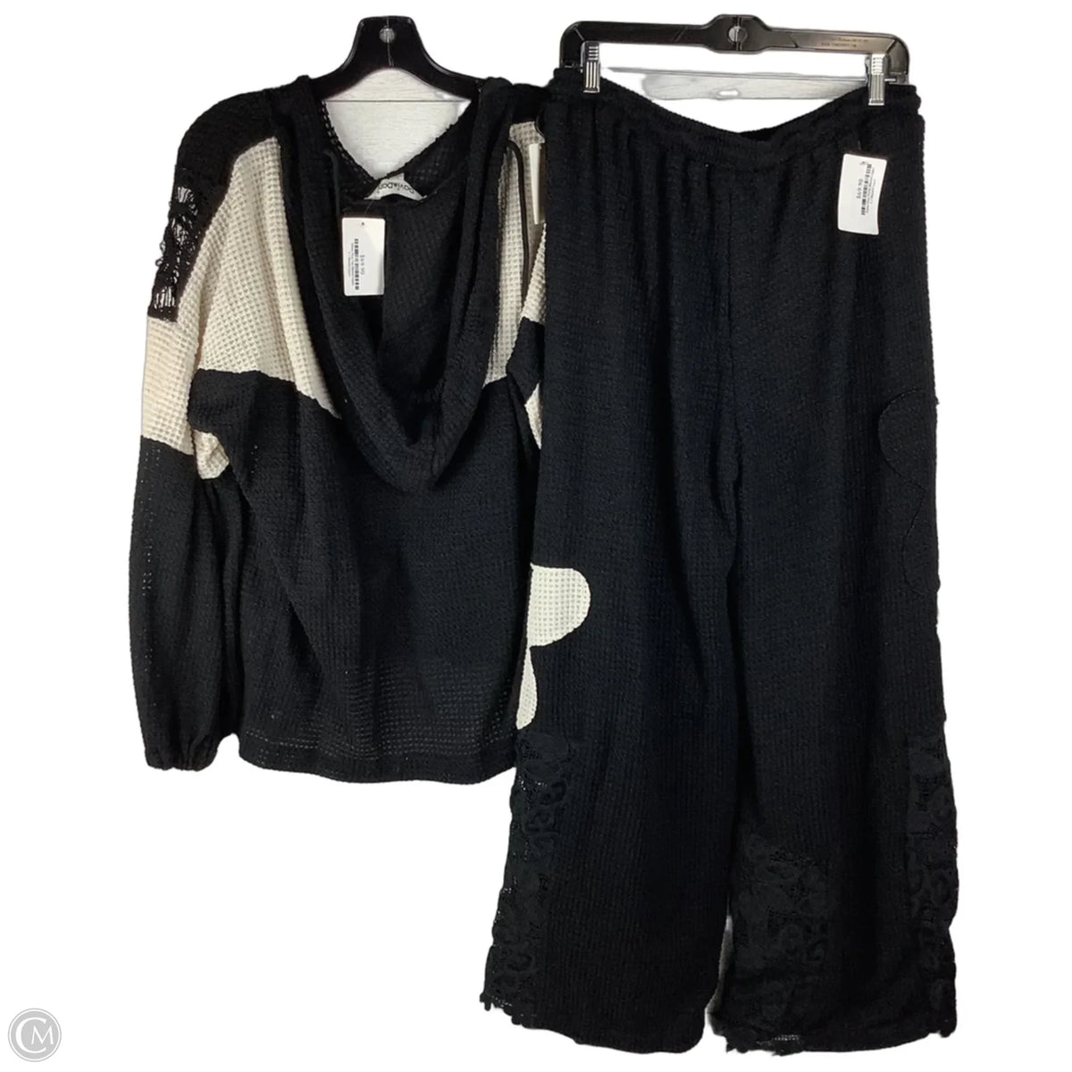 Pants Set 2pc By Davi & Dani In Black, Size: L