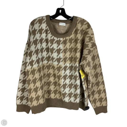 Sweater By Vestique In Brown, Size: L