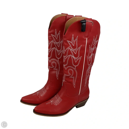 Boots Western By Cmc In Red, Size: 9