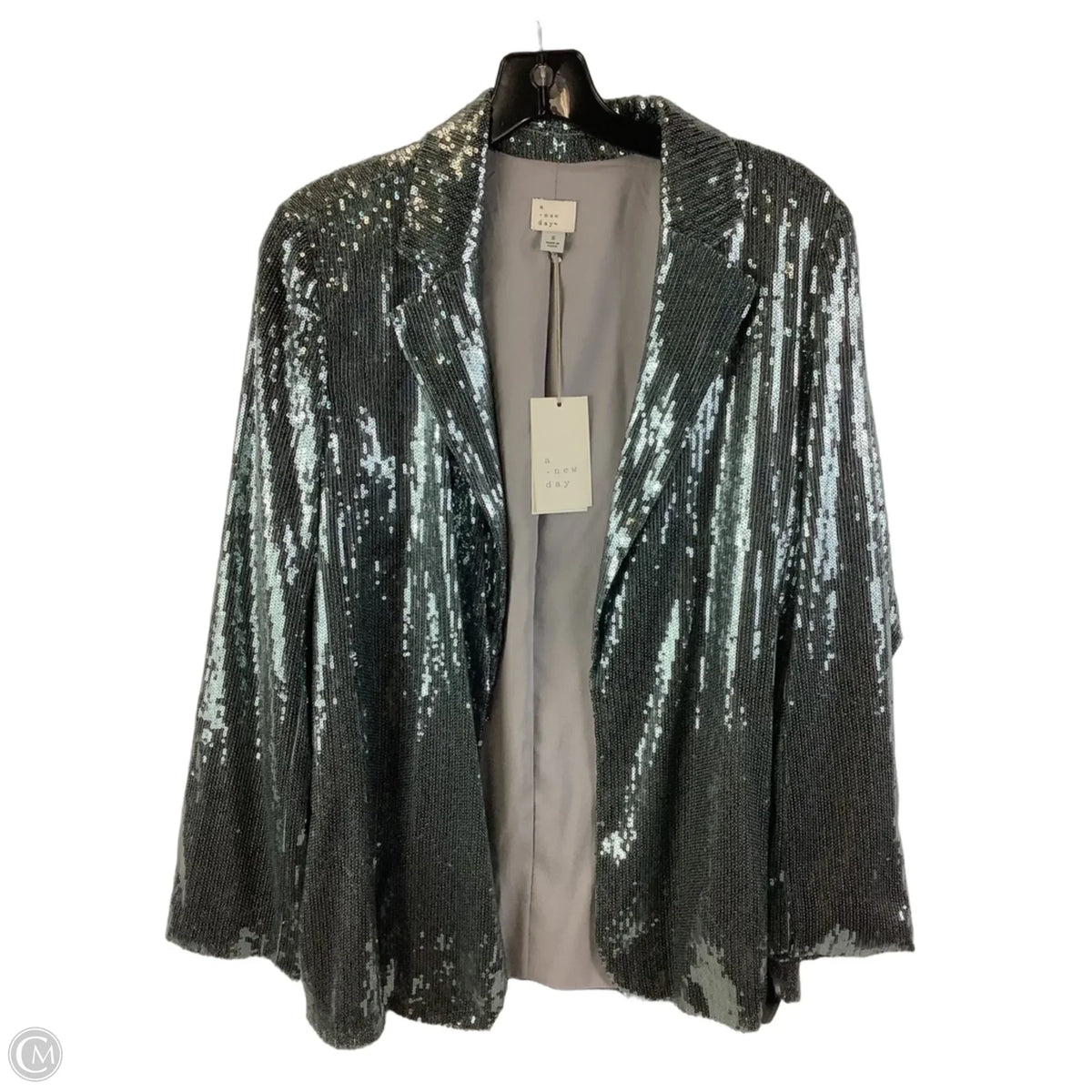 Blazer By A New Day In Silver, Size: S