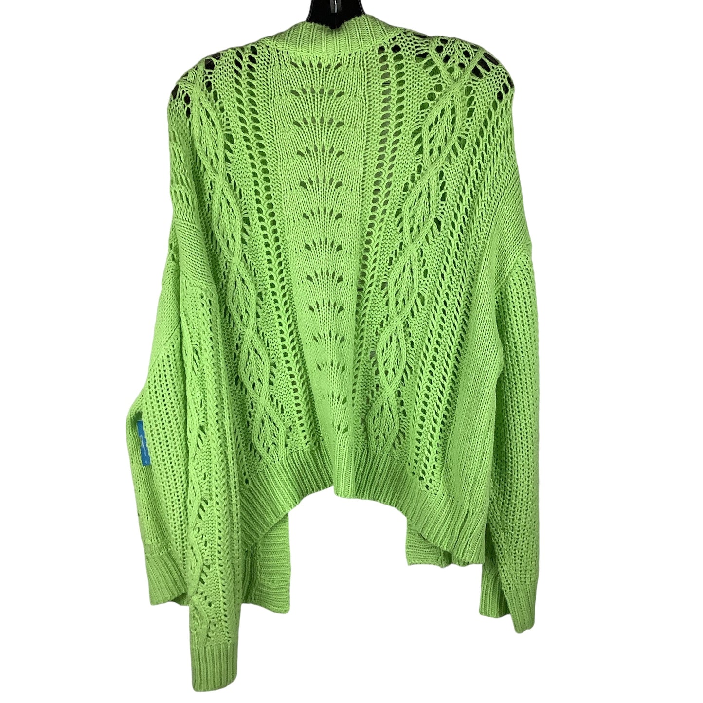 Cardigan By Chicsoul In Green, Size: 1x