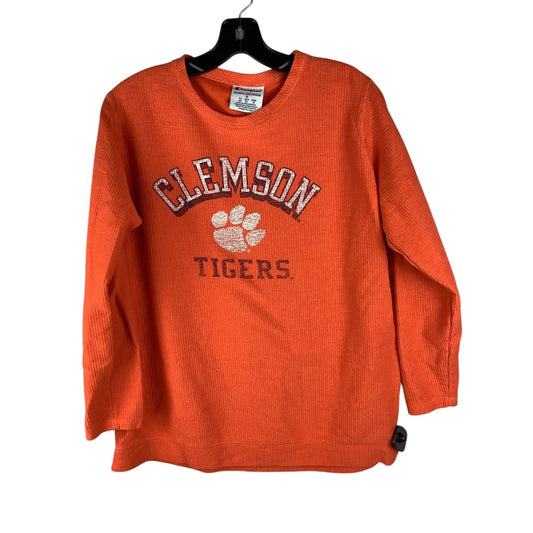 Top Long Sleeve By Champion In Orange, Size: S