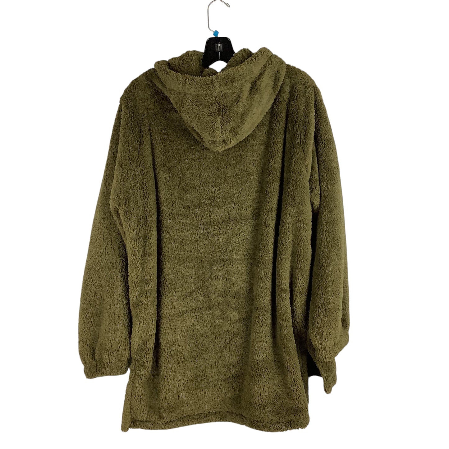 Sweatshirt Hoodie By Zenana Outfitters In Green, Size: M