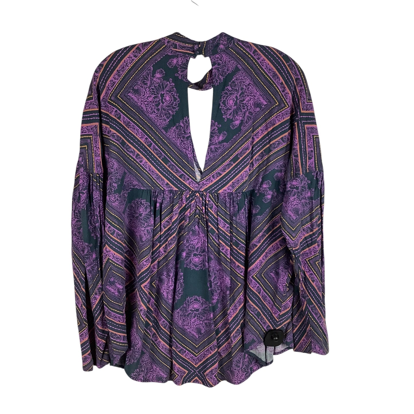 Top Long Sleeve By Free People In Purple, Size: S