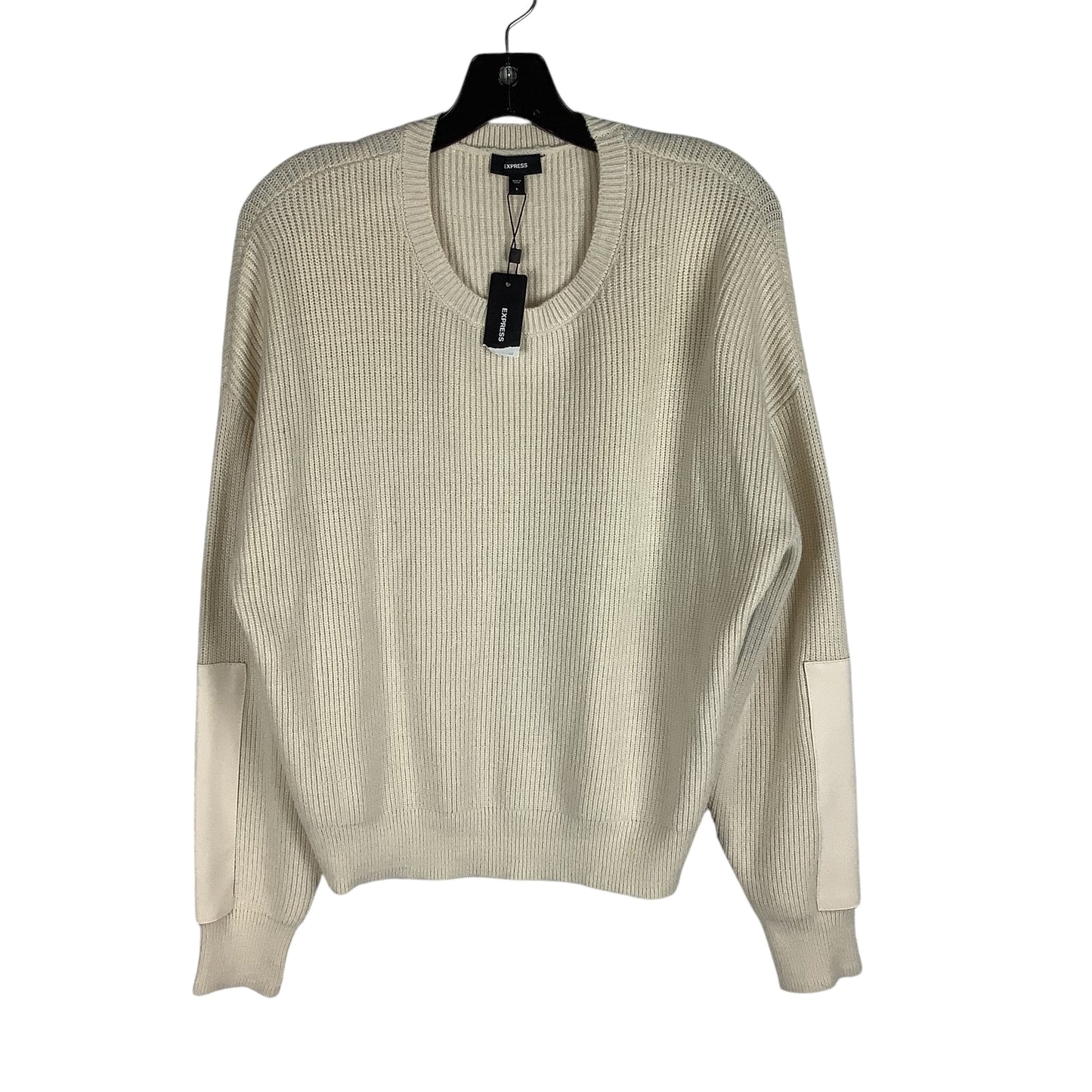 Sweater By Express In Cream, Size: S