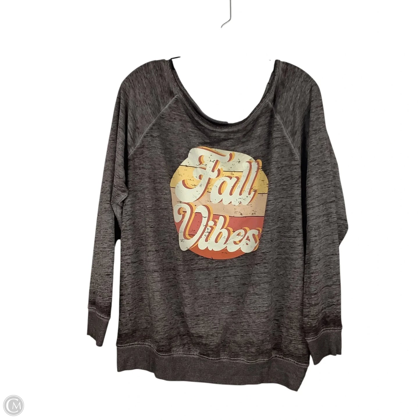 Top Long Sleeve By Cato In Brown, Size: L