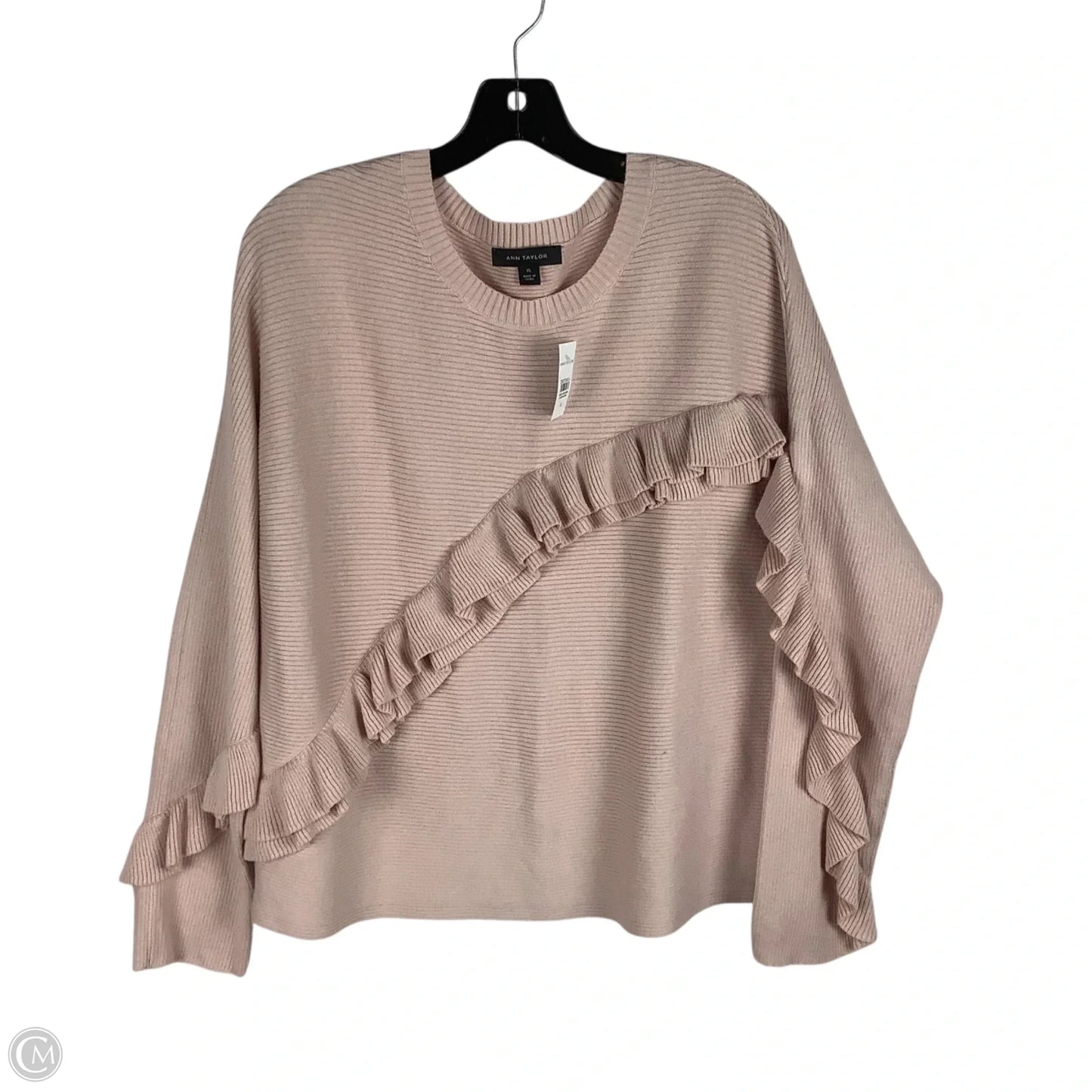 Top Long Sleeve By Ann Taylor In Pink, Size: Xl