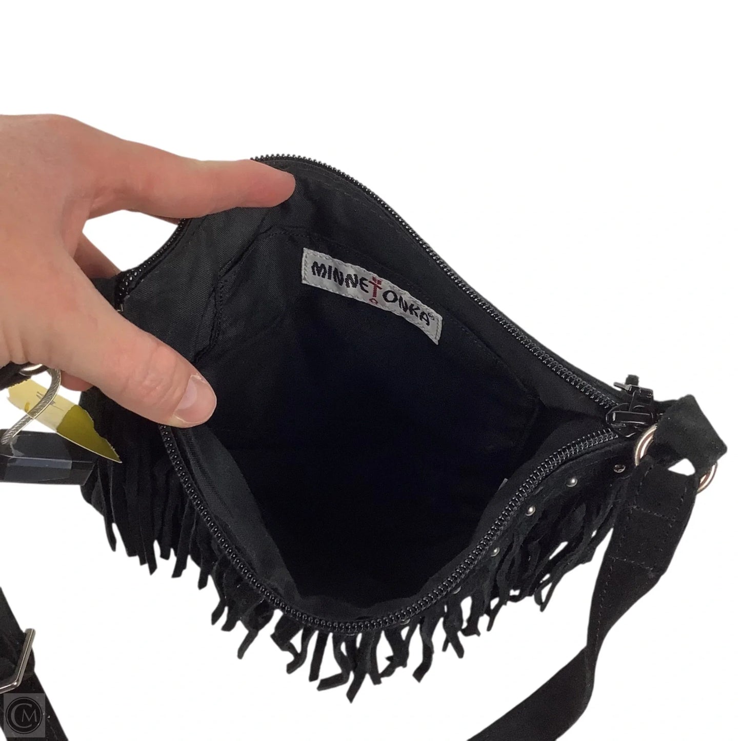 Handbag Leather By Minnetonka, Size: Small