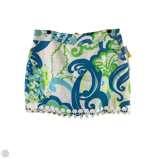 Skort Designer By Lilly Pulitzer In Blue & Green, Size: 12