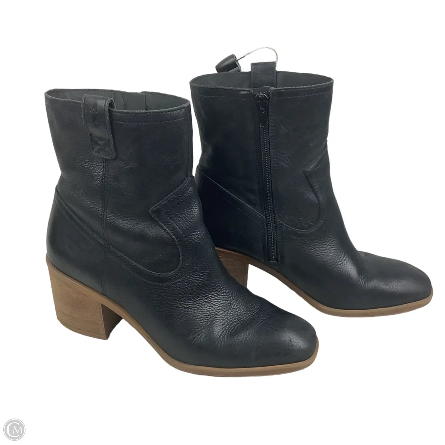 Boots Ankle Heels By Zodiac In Black, Size: 8