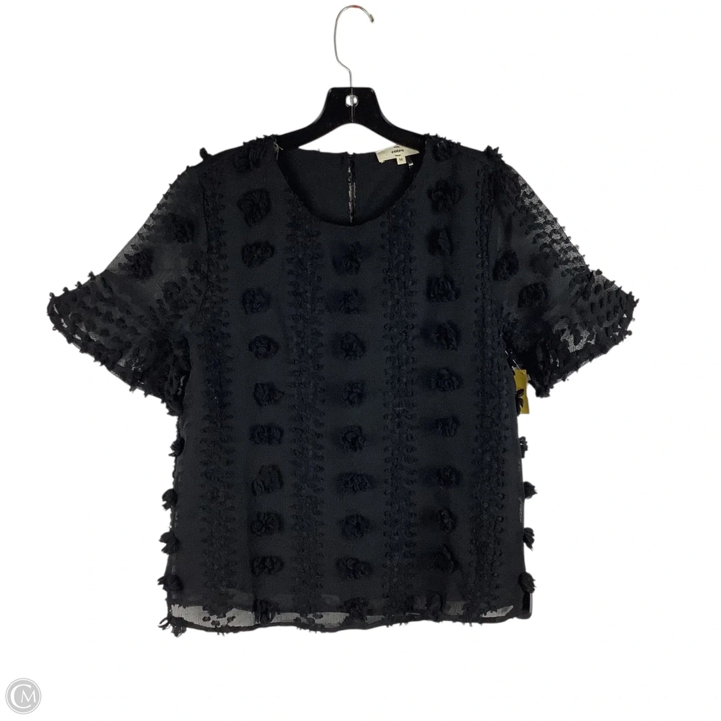 Top Short Sleeve By Entro In Black, Size: M