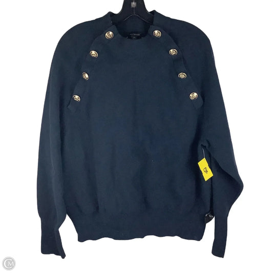 Sweater By Ann Taylor In Navy, Size: Xxl