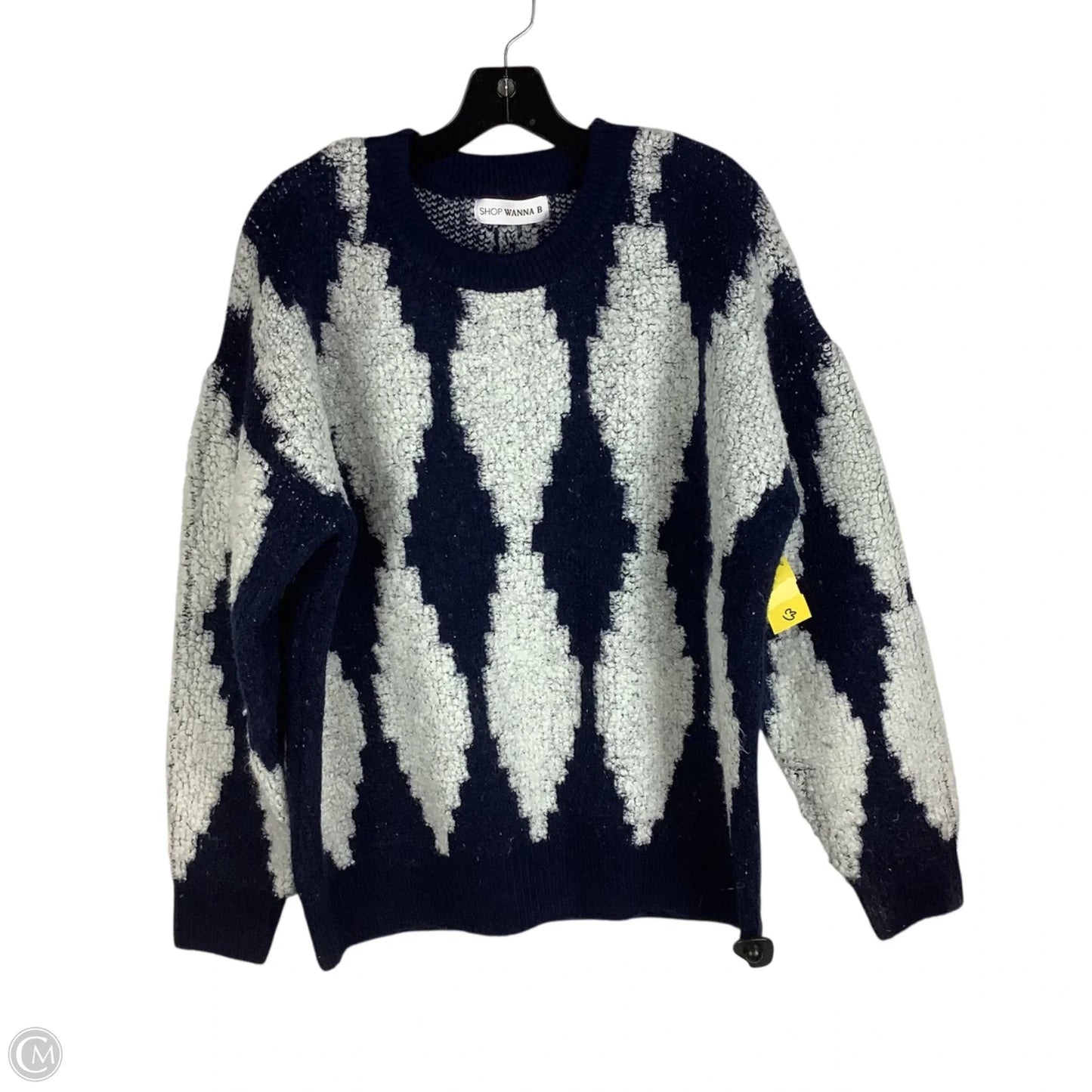 Sweater By Wanna B In Blue, Size: M (oversized fit)