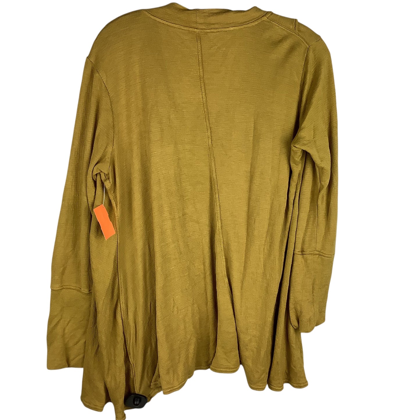 Top Long Sleeve By Free People In Yellow, Size: S