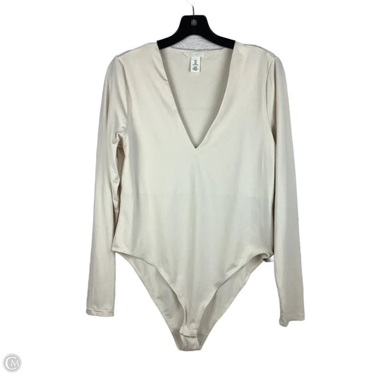 Bodysuit By H&m In Cream, Size: L