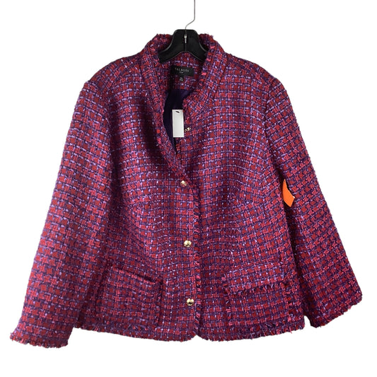 Blazer By Talbots In Purple & Red, Size: 1x