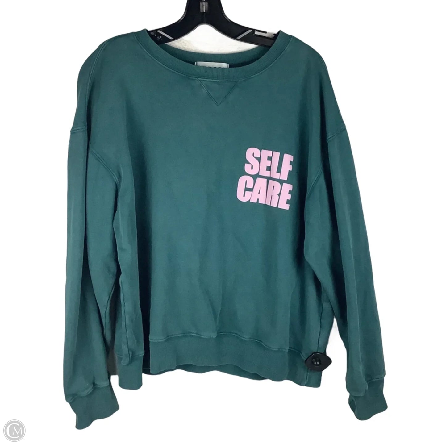 Sweatshirt Collar By Wildfox In Green, Size: Xl