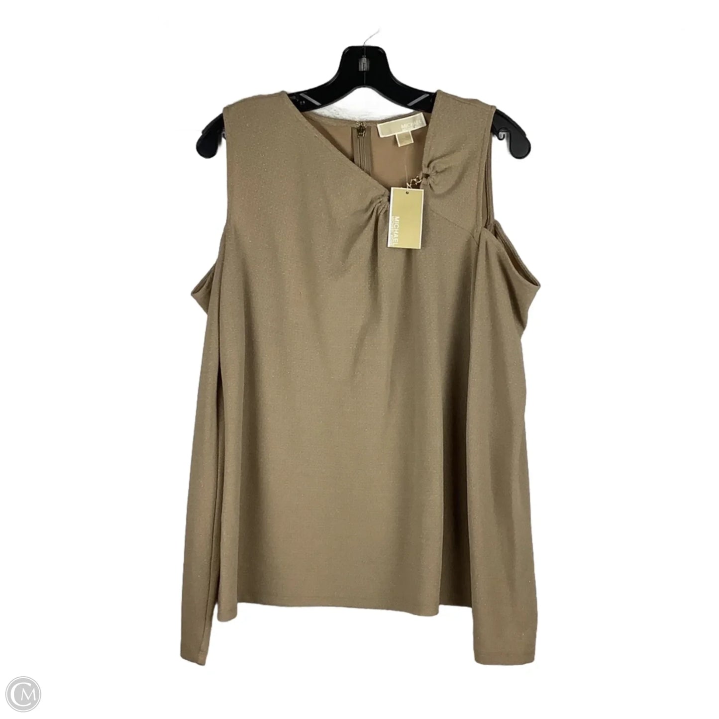 Top Long Sleeve By Michael By Michael Kors In Gold, Size: Xl