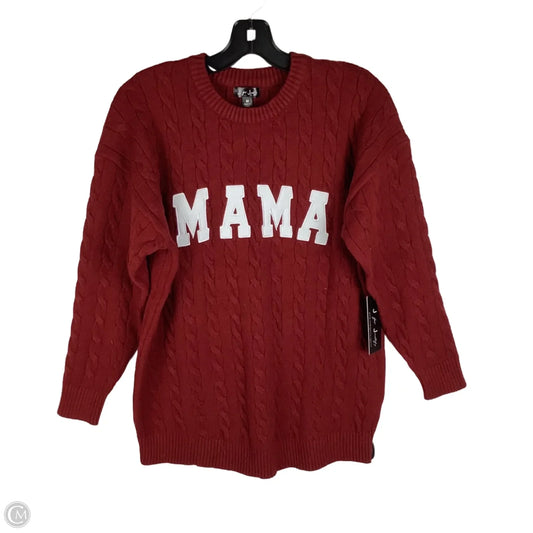 Sweater By J For Justify In Red, Size: M