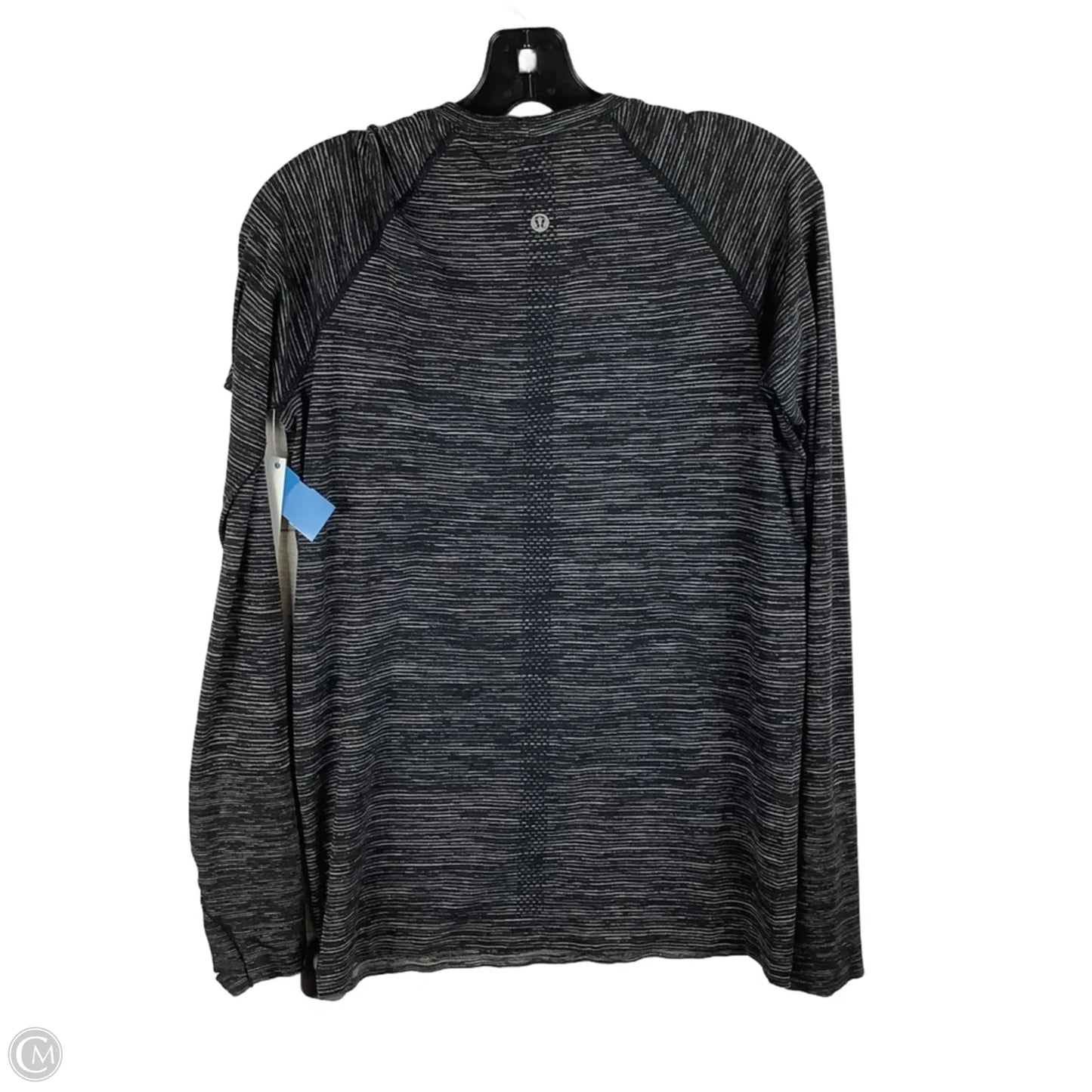 Athletic Top Long Sleeve Collar By Lululemon In Black, Size: 10