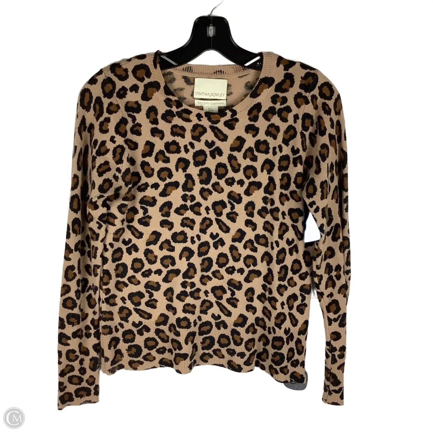 Sweater Cashmere By Cynthia Rowley In Animal Print, Size: S
