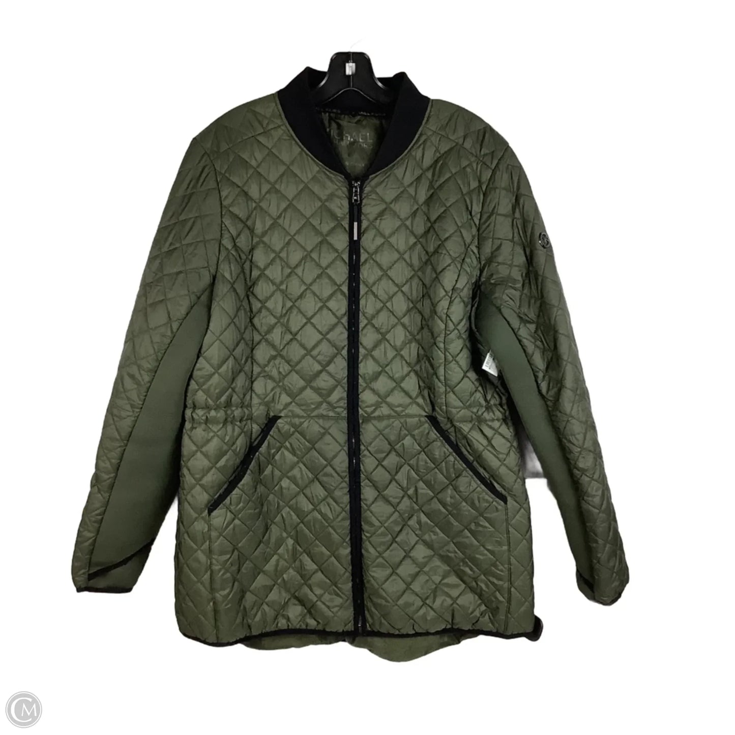 Coat Puffer & Quilted By Michael By Michael Kors In Green, Size: Xl