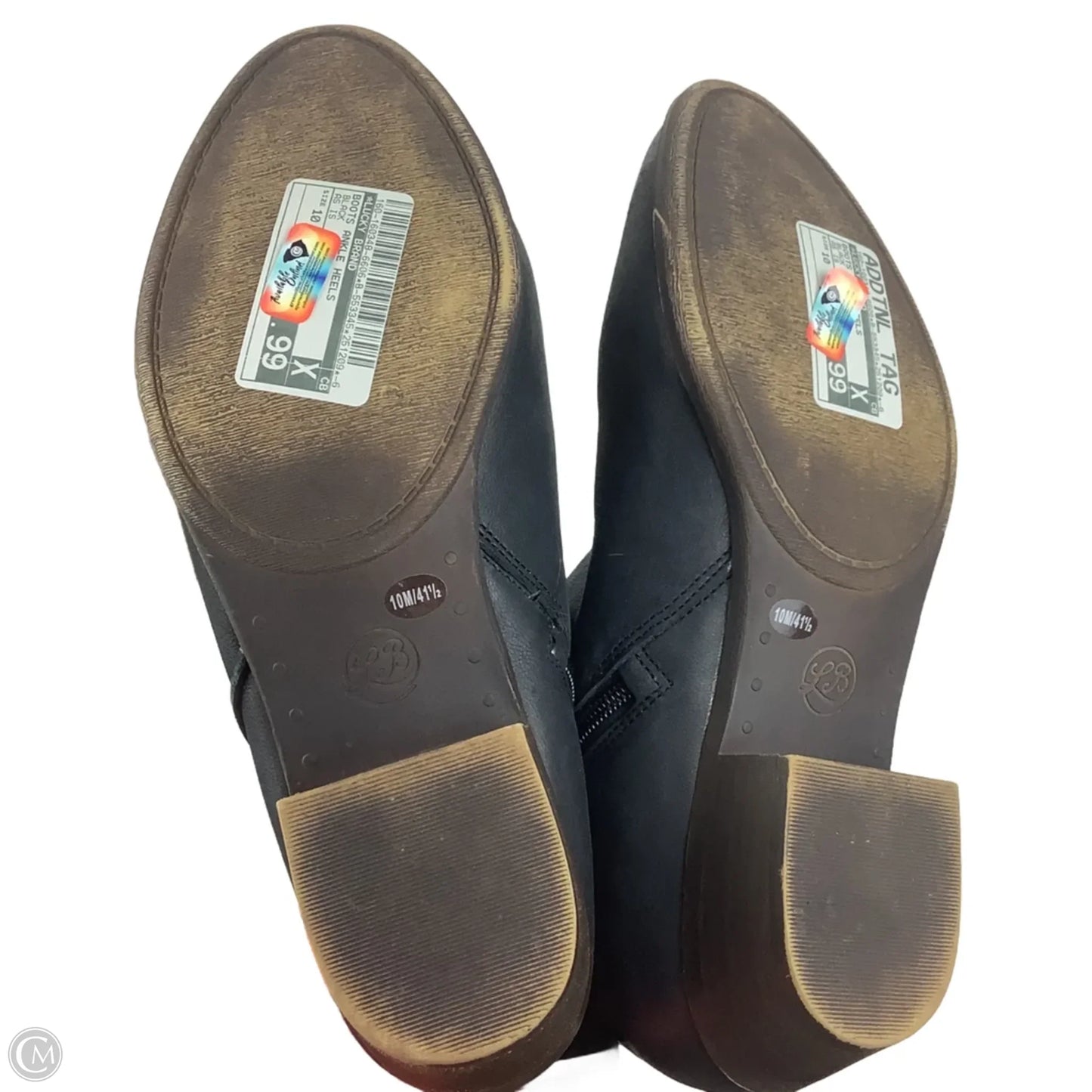 Boots Ankle Heels By Lucky Brand In Black, Size: 10