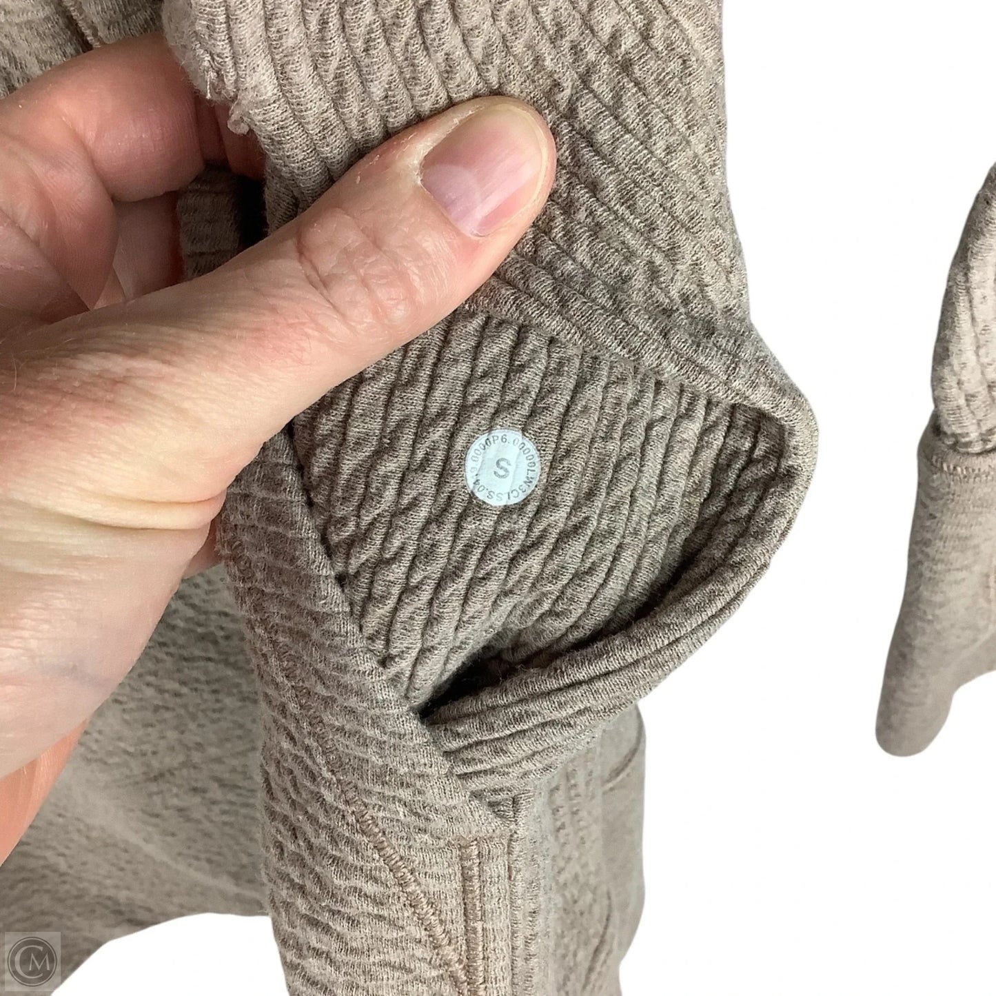 Athletic Jacket By Lululemon In Beige, Size: S