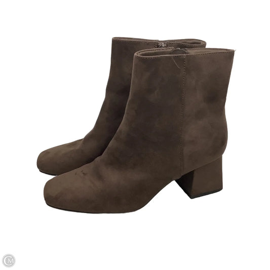 Boots Ankle Heels By Old Navy In Brown, Size: 9