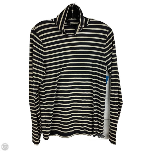 Top Long Sleeve By J. Crew In Striped Pattern, Size: L