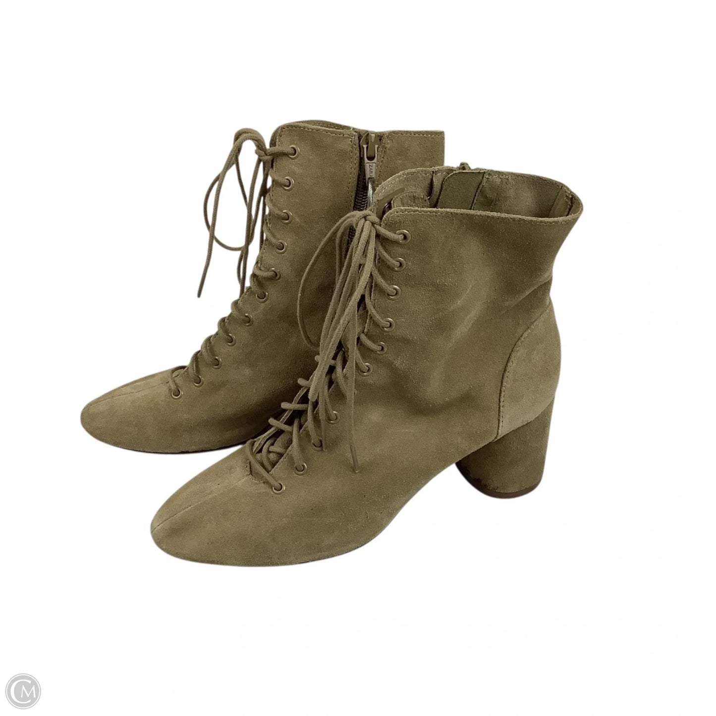 Boots Ankle Heels By Zara Trafaluc In Beige, Size: 37