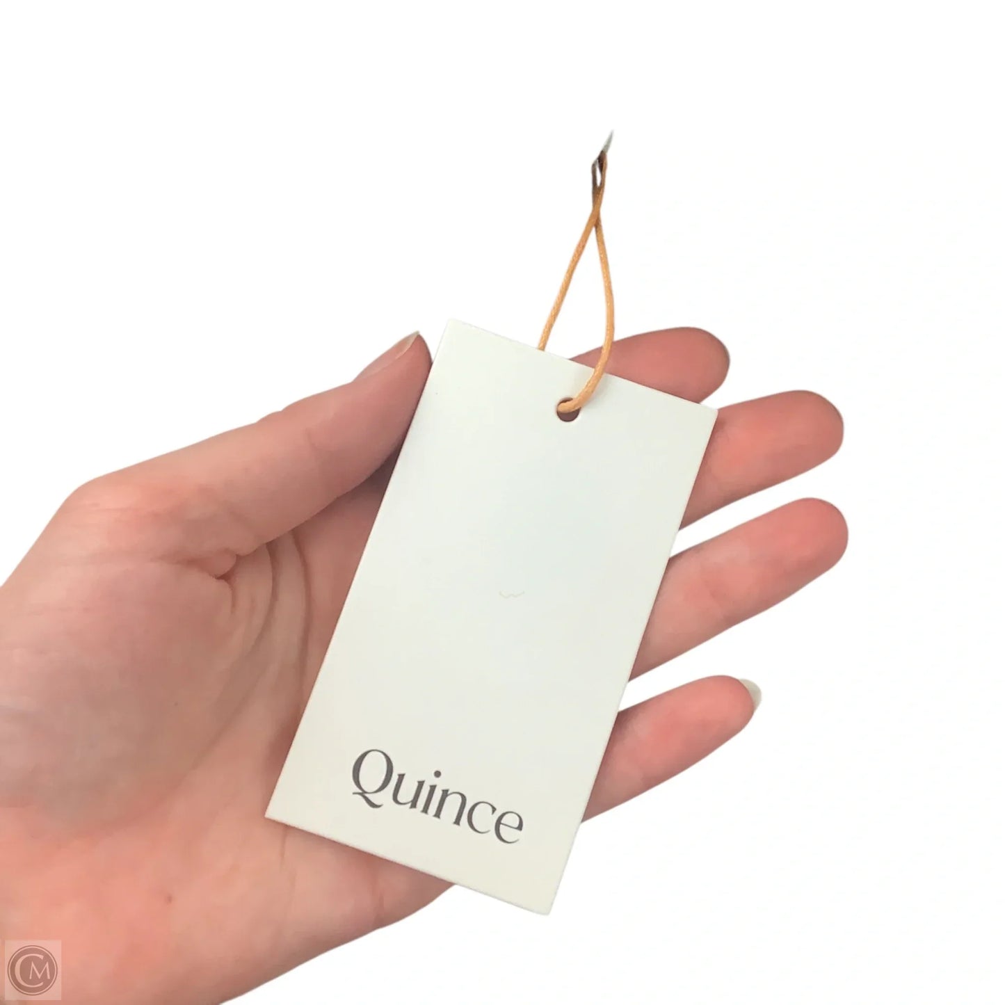 Handbag Leather By Quince, Size: Small