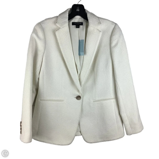 Blazer By Ann Taylor In White, Size: 2 petite