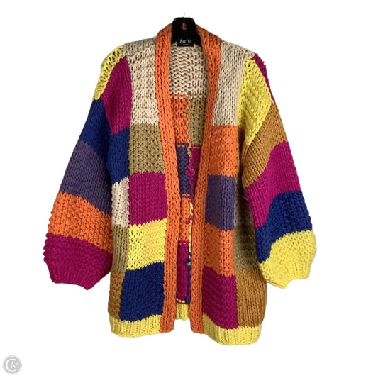 Sweater Cardigan By Fate In Multi-colored, Size: M