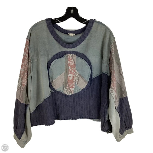 Top Long Sleeve By Pol In Multi-colored, Size: L