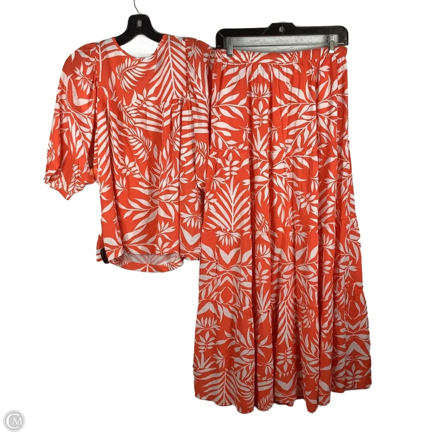 Skirt Set 2pc By Crown And Ivy In Orange, Size: S