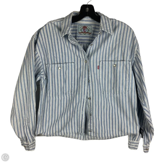 Top Long Sleeve By Levis In Striped Pattern, Size: S