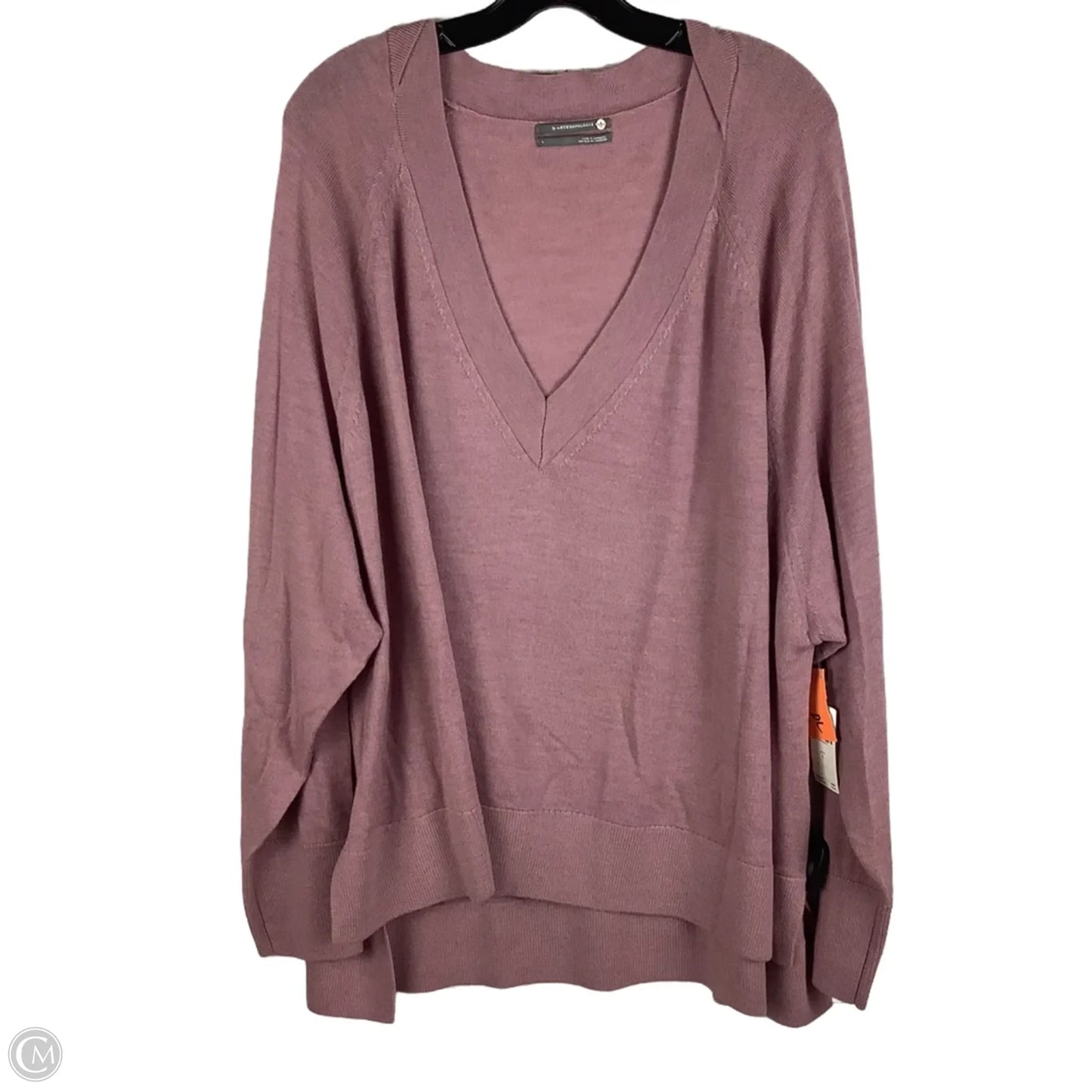 Sweater By Anthropologie In Pink, Size: L