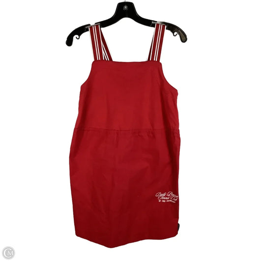 Dress Casual Midi By Anthropologie In Red, Size: Xxs