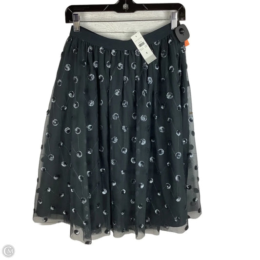 Skirt Midi By Ann Taylor In Black & Grey, Size: S